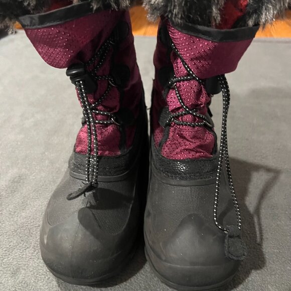 Kamik Powdery 2 Girls Youth Pink Black Snow Boots Waterproof Insulated Size 3 - Picture 3 of 9